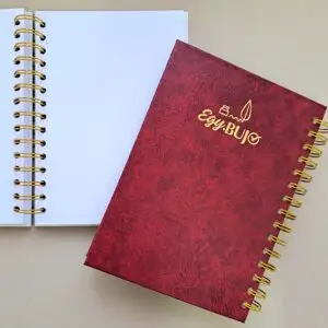 نوت بوك A5 منقط سلك مزدوج نبيتي 120 ورقة أبيض 120جم | 15×21 سم | Egy Bujo